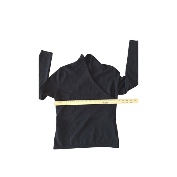ISDA & Co. Women's Large 100% Cashmere Black Long Sleeve size S - Picture 7 of 8